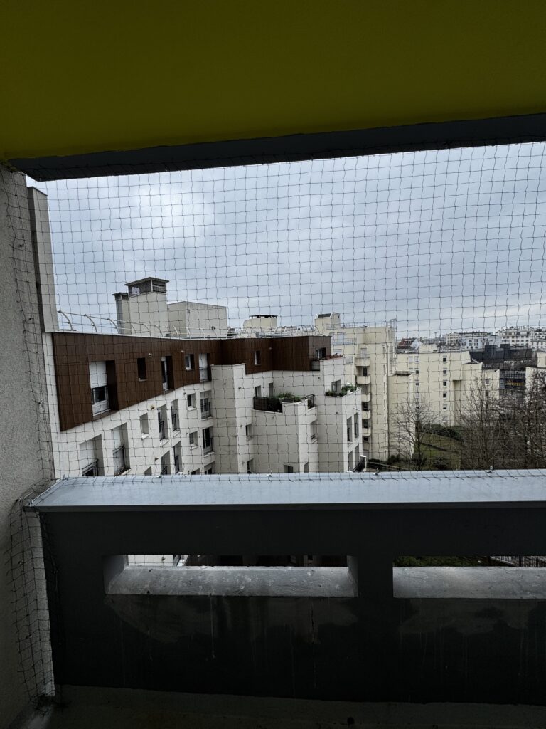 pose filets anti pigeons 75020 Paris 20ème - balcon appartement